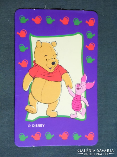 Card calendar, walt disney teddy bear piglet, graphic artist, advertising story figure, 2001, (6)