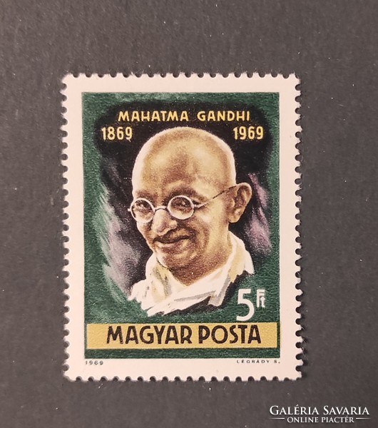 1969. Mahatma Gandhi (1869-1948) b. For the 100th anniversary ** postage stamp