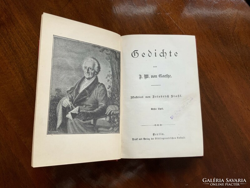 Goethe's volume of poems in German