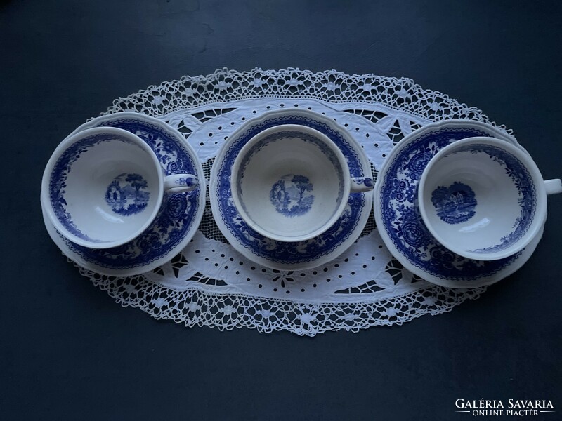 Villeroy & Boch kék Burgenland porcelán csésze alátéttel