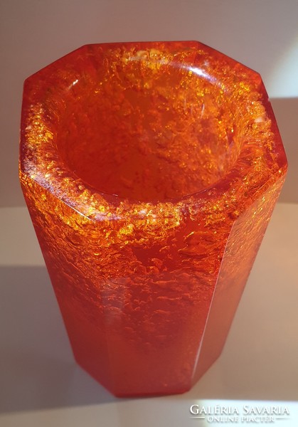Old special art deco resin? Vinyl? Vase