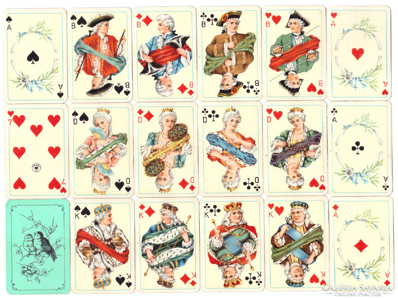 282. Solitaire card baroness 52 cards 44 x 65 mm