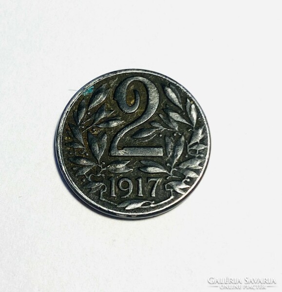 2 Heller 1917 Austria Austrian coin