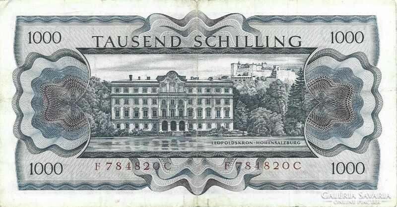 1000 Schillings 1966 Austria