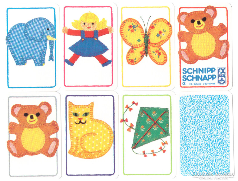 302. Schnipp schnapp children's card f.X. Schmid 24 sheets around 1980 44 x 65 mm