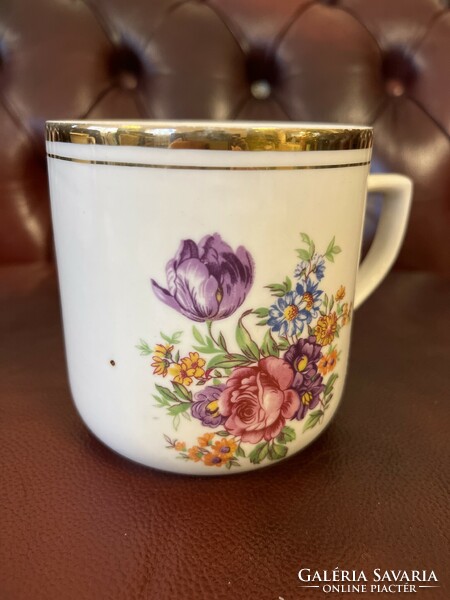 Wonderful, peaceful Czechoslovak tea mugs in perfect condition!
