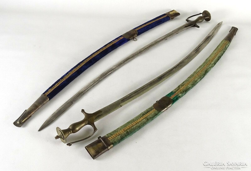 1Q289 old large Indian decorative sword pair 94.5 Cm