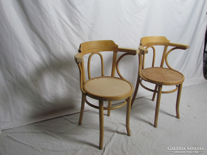 2 antique thonet armchairs (polished, restored)
