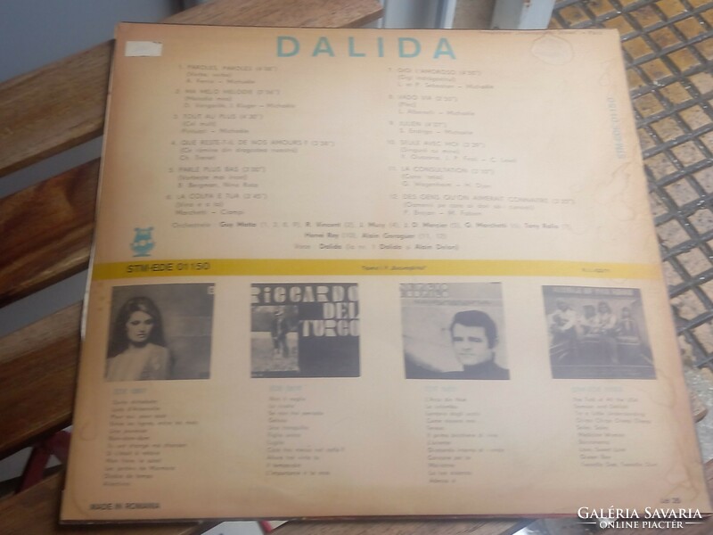 Retro vinyl, midcentury dalida alain delon paroles midcentury record stm-ede 01150