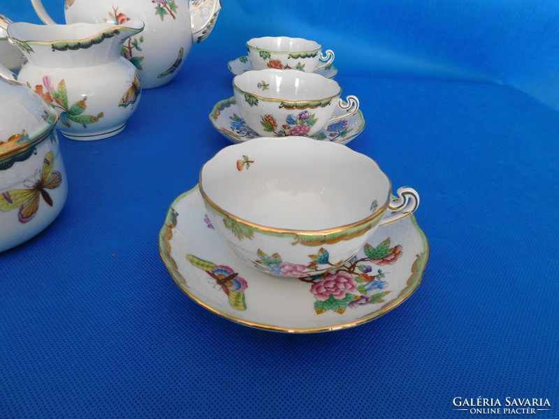 Herend Victoria pattern giant 6s tea set