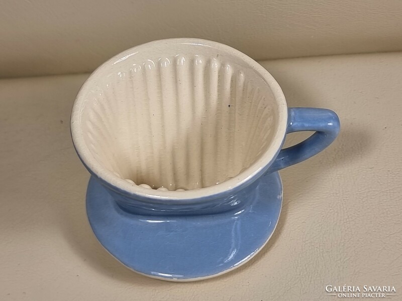 Baby blue rare small melitta coffee filter. About: 1950s collector's item