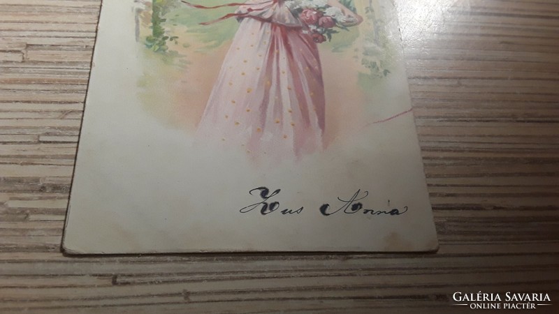 Antique greeting card. From the early 1900s.