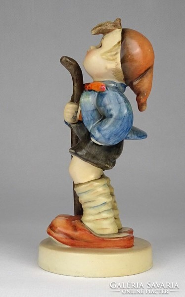 1Q324 antique hummel porcelain boy with slippers 15 cm
