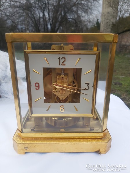 Jaeger lecoultre atmos table clock. With a rare square dial.