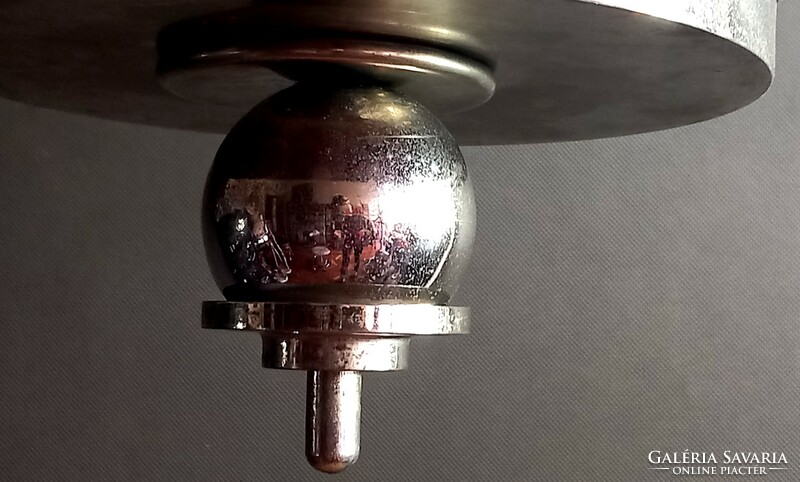 Bauhaus Króm mennyezeti lámpa  ALKUDHATÓ Muránói búrával