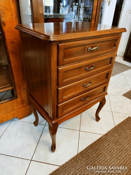 Antique small chest of drawers with four drawers in nice and stable condition
