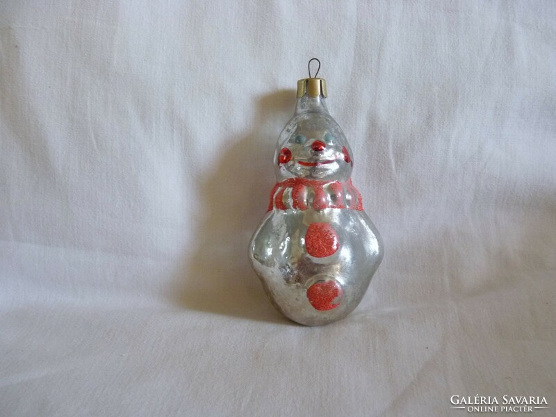 Old glass Christmas tree decoration - clown!