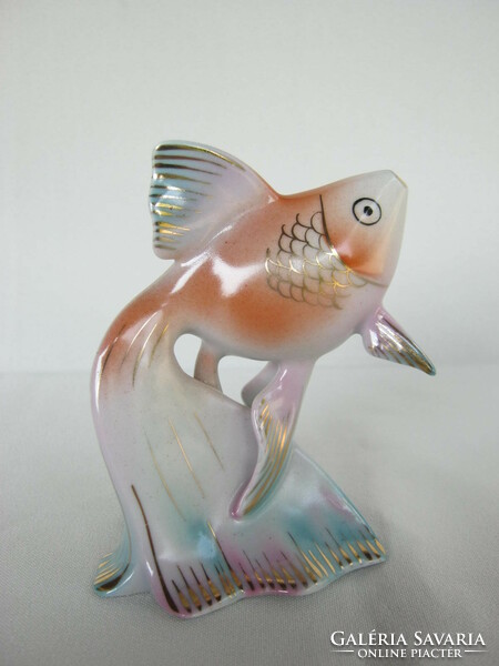 Hollóházi porcelán hal aranyhal