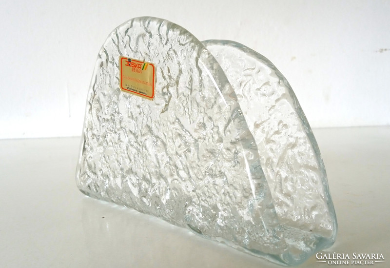 Joska Design Waldglashütte, Bodenmais Bavaria, üveg, levél v. szalvéta tartó
