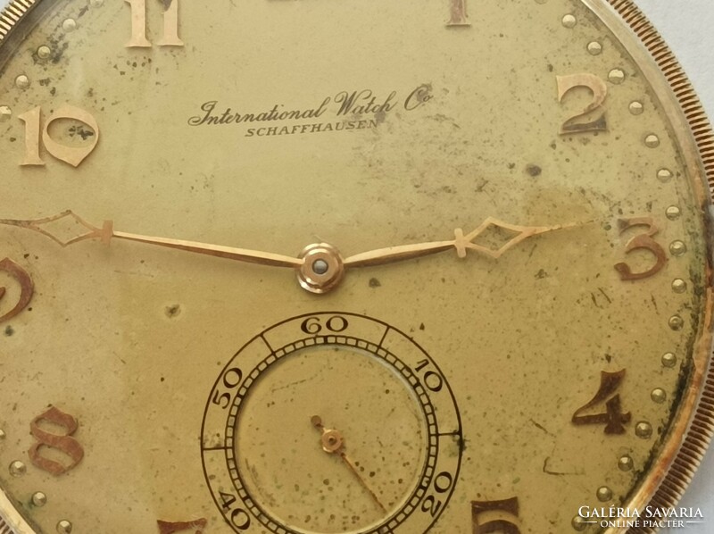 Iwc Schaffhausen 14k gold pocket watch