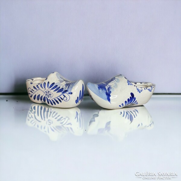 Retro, vintage Dutch porcelain clogs 