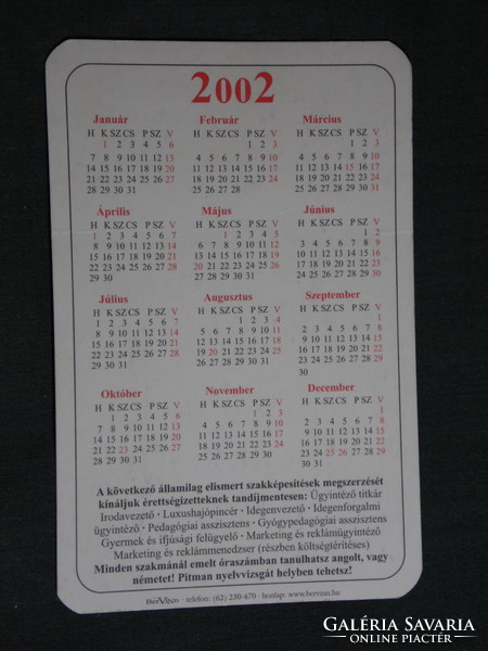 Card calendar, ils foreign language secondary school, Békéscsaba, 2002, (6)