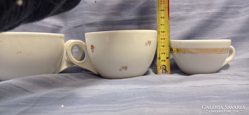 3 Zsolnay cups. Zsolnay tea cup, Zsolnay coffee cup. Cafe house.