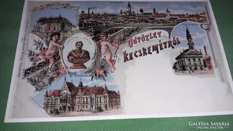 Antique Hungarian postcard reprints 2 pieces in one set according to the pictures