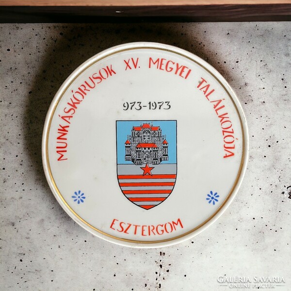 Retro socialist workers' choirs commemorative plate