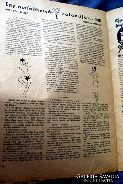 Új Magazin - 1935?  korabeli erotikus újság a 'Playboy' honi előfutára - sok fotóillusztáció