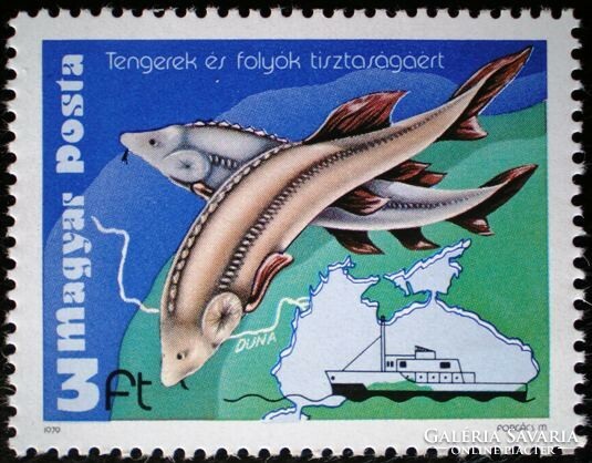 S3345 / 1979 A tengerek és folyók tisztaságáért bélyeg postatiszta