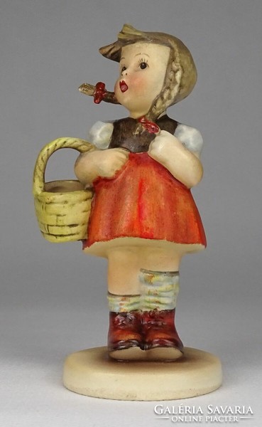 1Q328 Régi Hummel porcelán kosaras kislány 12 cm