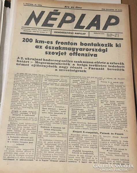 People's newspaper in Debrecen 1944-1945