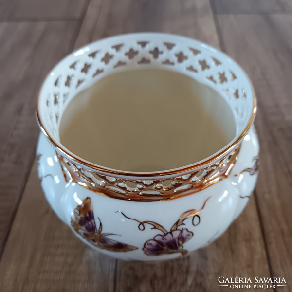 Zsolnay dawn patterned pot