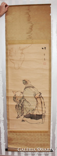 Japanese scroll image, Meiji era, early 20th century