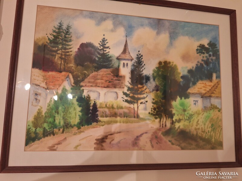 Miklós Osváth watercolor for sale. HUF 139,000