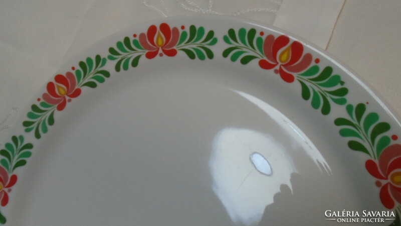 Szép régi  virágmintás Hollóházi porcelán nagy kínáló hibátlan