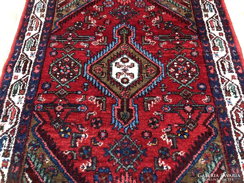 Abadeh - Iranian hand-knotted woolen Persian rug, 110 x 151 cm