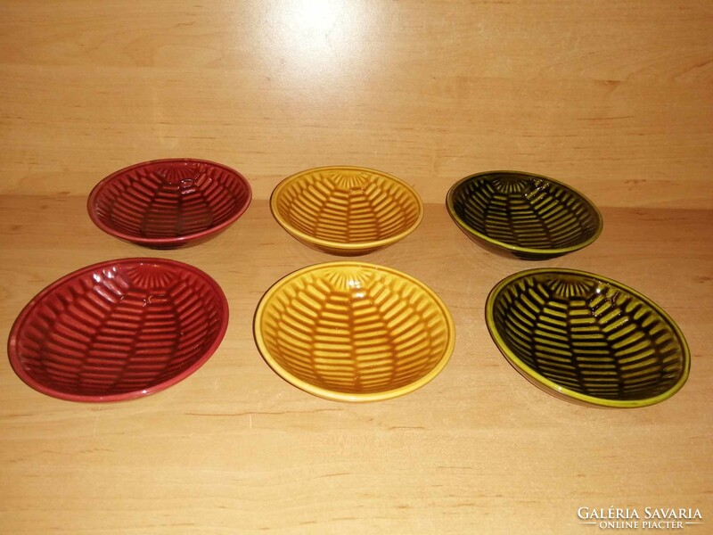 Ceramic small plate, small bowl - 6 pcs in one (3p)
