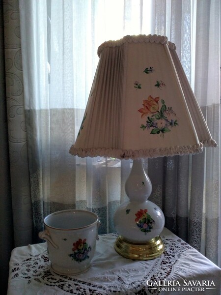 An old Herend lamp with its own shade!