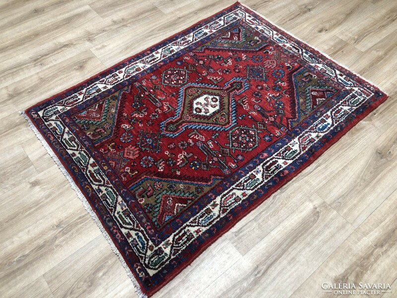 Abadeh - Iranian hand-knotted woolen Persian rug, 110 x 151 cm