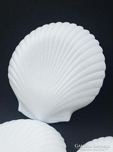 Arcopal Francia tejüveg kagyló formájú kínáló készlet