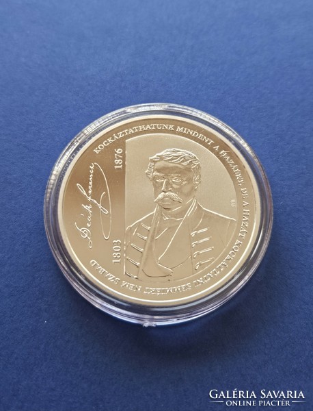 2023. 220th anniversary of the birth of Deák Ferenc the Sage of the Homeland silver and non-ferrous metal commemorative coin unc