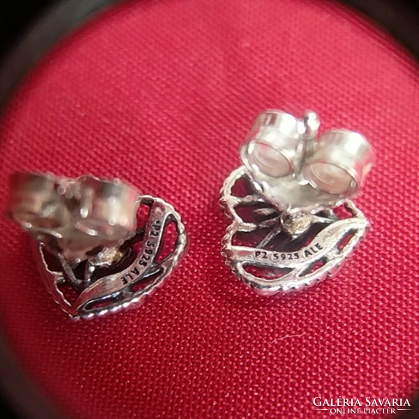 Pandora blooming hearts earrings - 1 pair - 925 silver