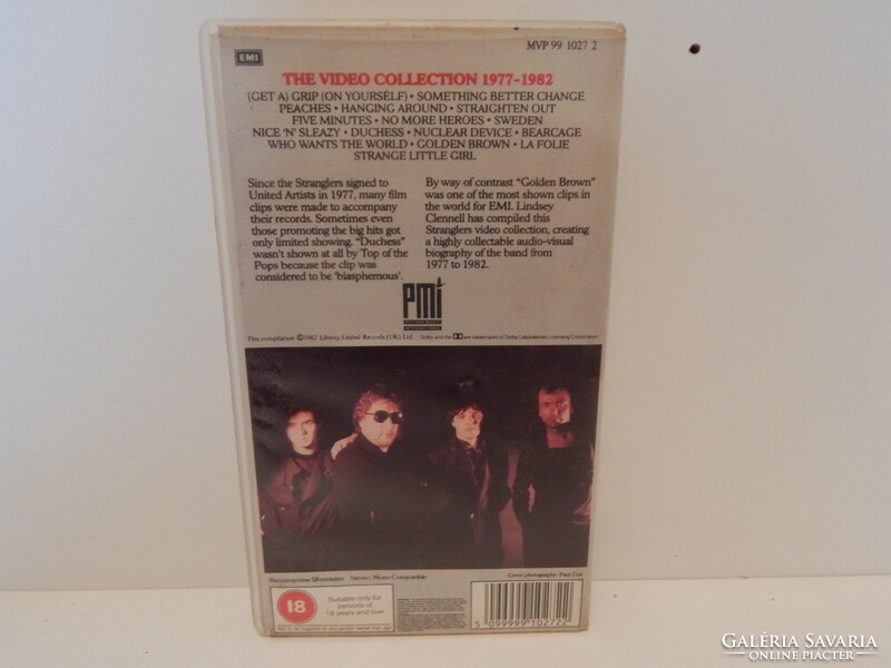 The stranglers the video collection 1977-1982 - music vhs