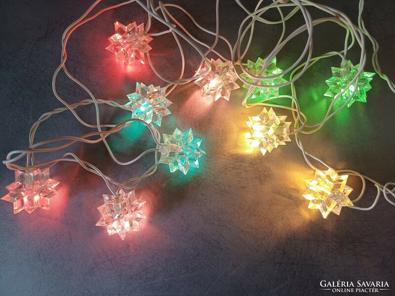 Old colorful Christmas string light string