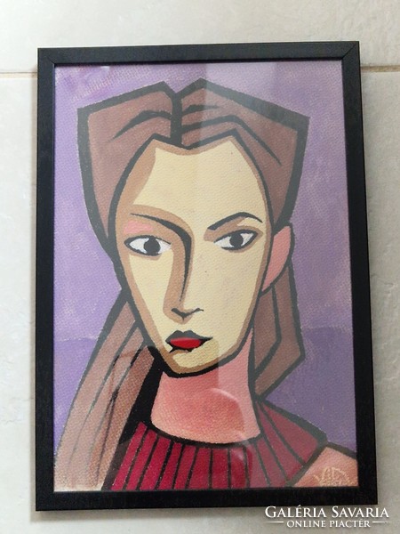 Female portrait with volkov mark