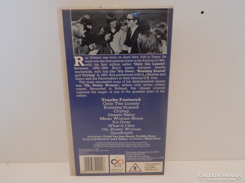 Roy Orbison and The Candy Men in Concert - Koncert VHS