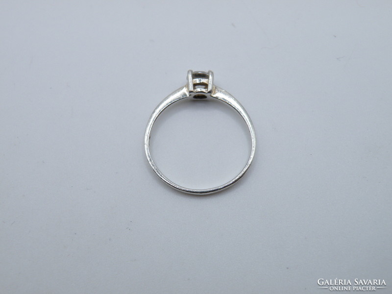 UK0169  Cirkónia köves ezüst 925 gyűrű méret 54 1/2