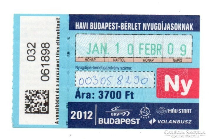 Bkv pass January 2012